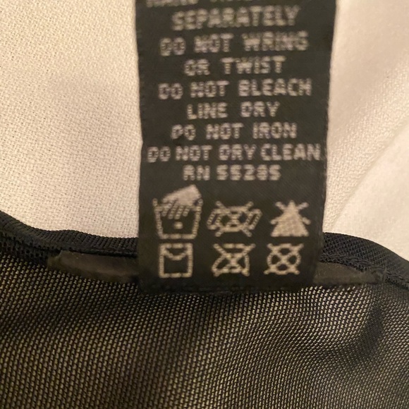 EXPRESS BLACK MESH EMBROIDERED TUNIC TOP SHIRT ⭐️⭐️⭐️⭐️⭐️ - Picture 10 of 14